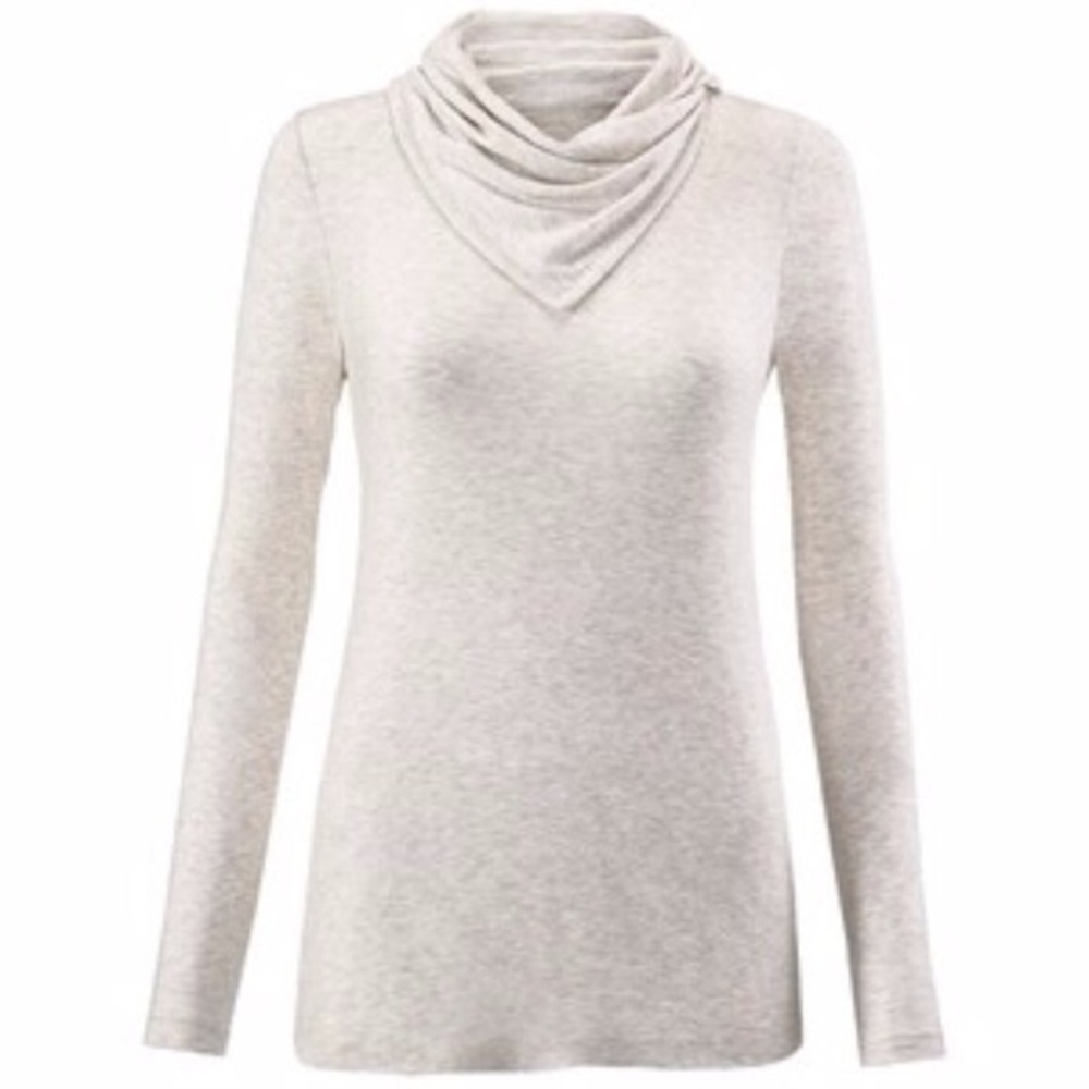 Cabi Sawyer Tee Drapey Cowneck w/THUMBHOLES! Sz M